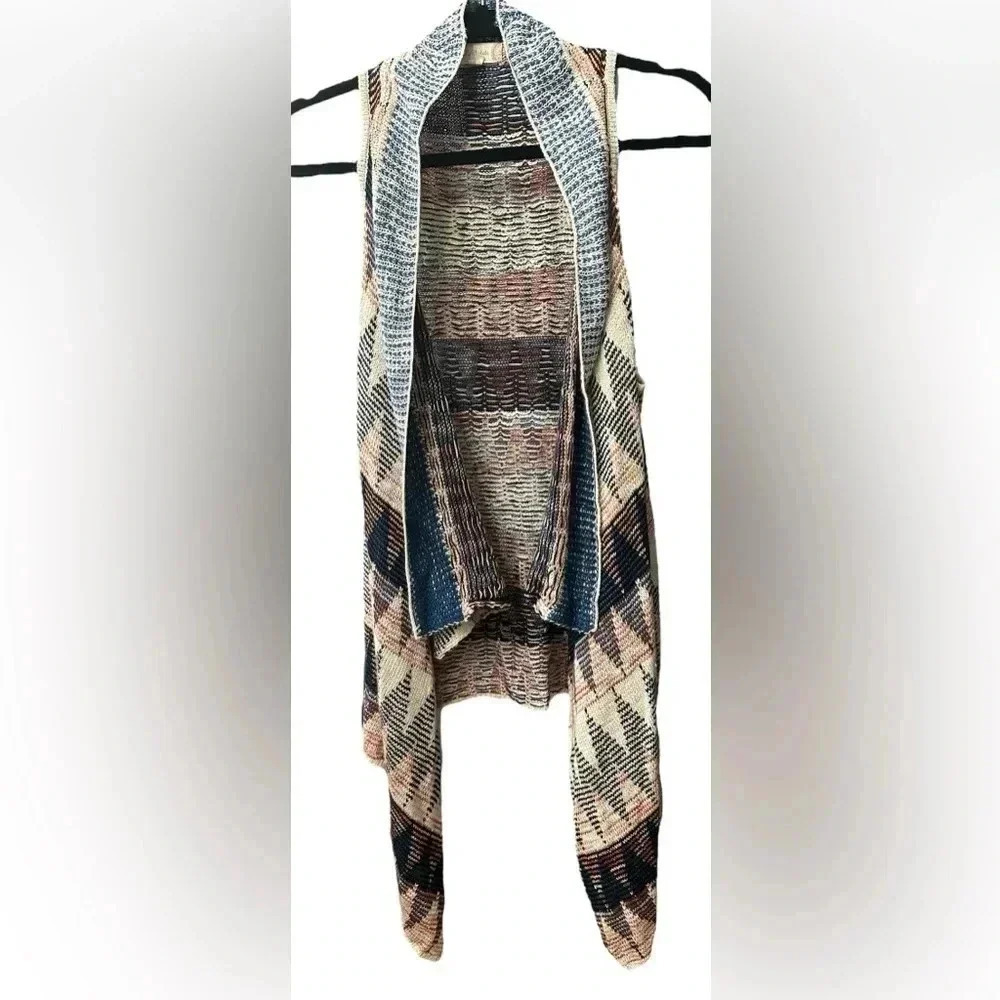 Altar’d State Aztec Sweater Women’s Small Southwest Longline Sleeveless Vest